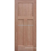 Cherry veneer interior door with solid wood construction